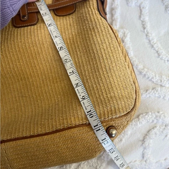 Michael Kors Woven Tan and Brown Shoulder Bag - Picture 10 of 15